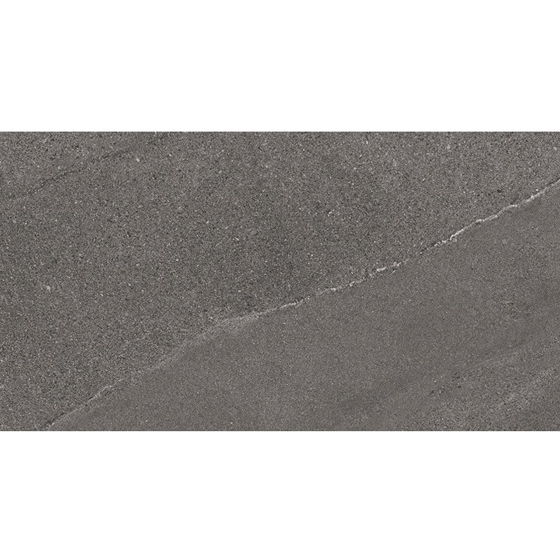 Natural Rectified Stone Effect Porcelain Stoneware 40x80 8.5mm Graphite Burlington Stone - Gardenia Orchidea