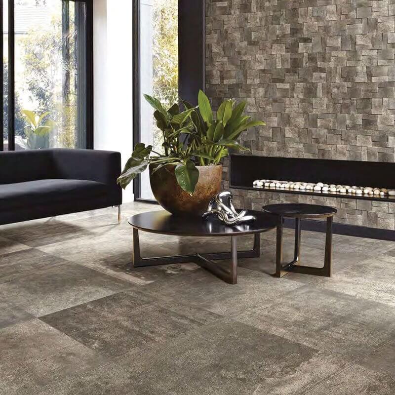 Gres Porcellanato Effetto Pietra Rettificato Naturale 40x80 9mm Mud La Roche - Florim