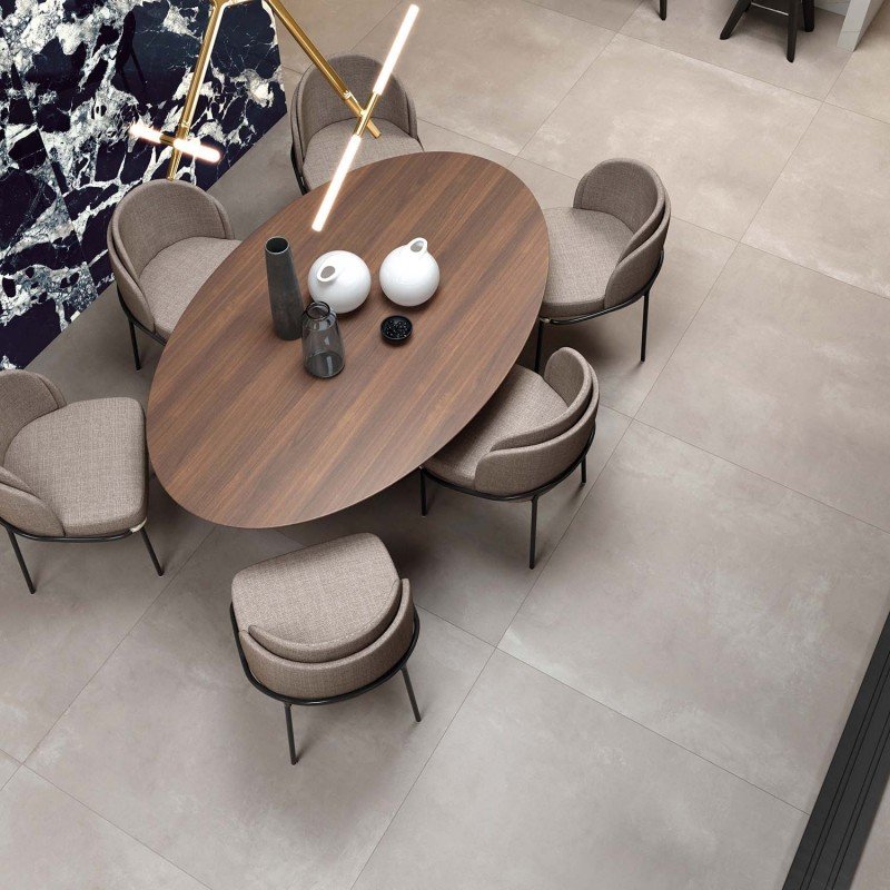 Gres Porcellanato Effetto Pietra Rettificato Naturale 60x120 8.5mm Base Ash Lab325 - ABK