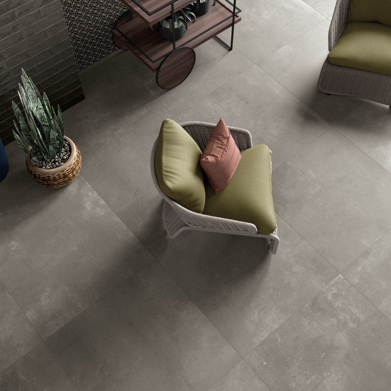 Gres Porcellanato Effetto Pietra Rettificato Naturale 60x120 8.5mm Base Taupe Lab325 - ABK