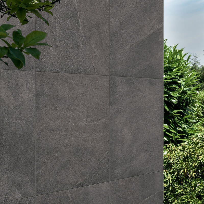 Gres Porcellanato Effetto Pietra Rettificato Naturale 60x120 8.5mm Graphite Burlington Stone - Gardenia Orchidea