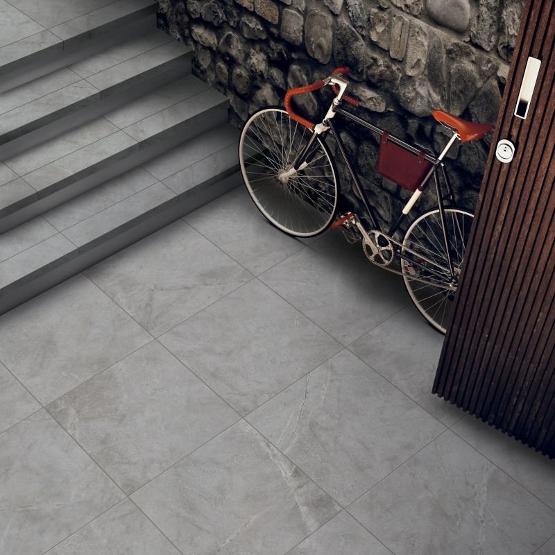 Gres Porcellanato Effetto Pietra Rettificato Naturale 60x120 8.5mm Grey Atlantis - ABK
