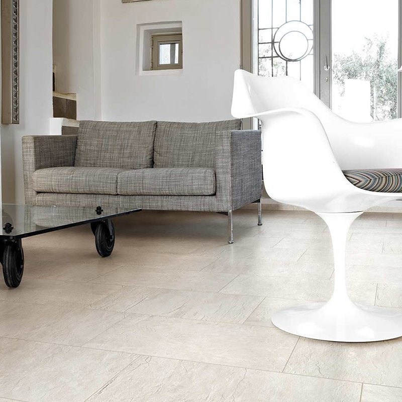 Gres Porcellanato Effetto Pietra Rettificato Naturale 60x120 9mm Blanc Ardoise - Florim