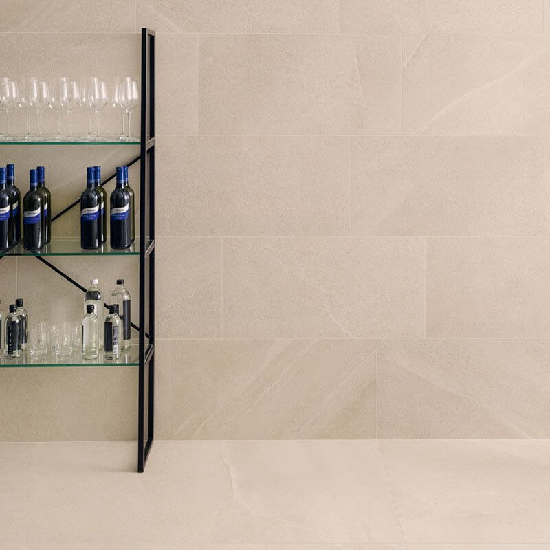 Gres Porcellanato Effetto Pietra Rettificato Naturale 60x60 8.5mm Cream Burlington Stone - Gardenia Orchidea