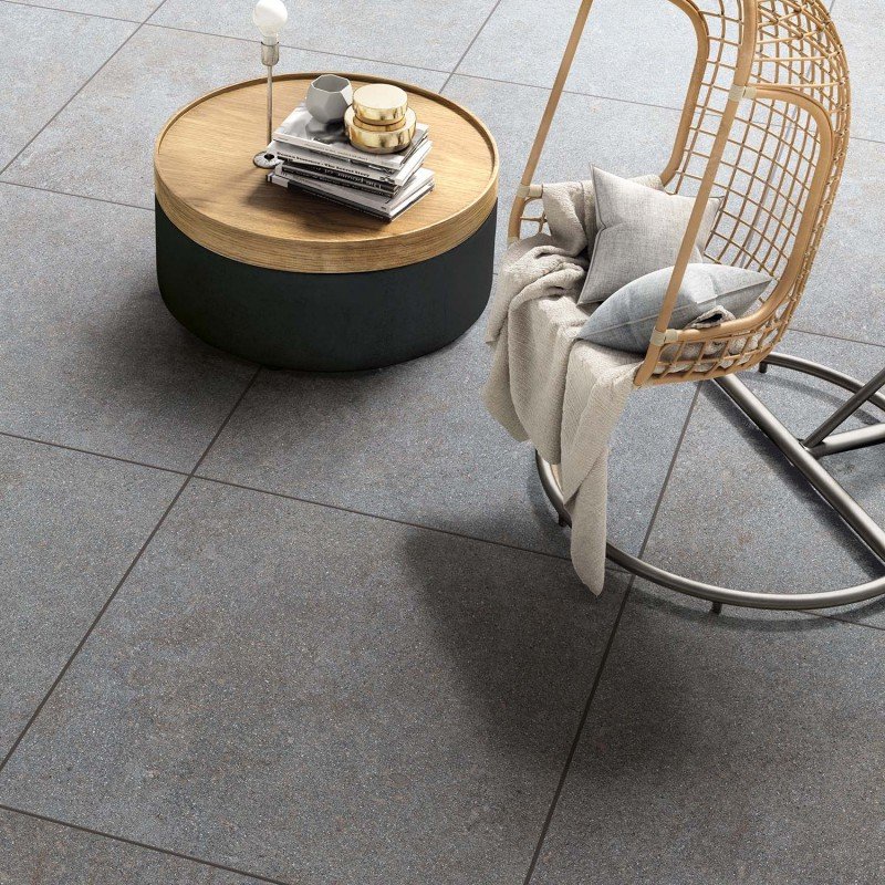 Gres Porcellanato Effetto Pietra Rettificato Naturale 60x60 8.5mm Fog Native - ABK