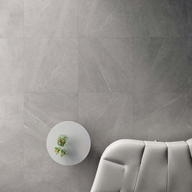 Gres Porcellanato Effetto Pietra Rettificato Naturale 60x60 8.5mm Rock Burlington Stone - Gardenia Orchidea