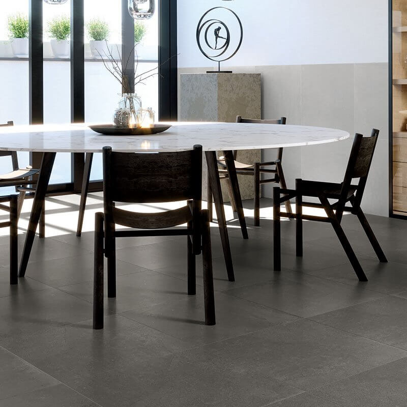 Gres Porcellanato Effetto Pietra Rettificato Naturale 60x60 9.5mm Etna Lava - Herberia