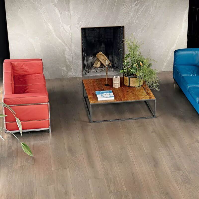 Gres Porcellanato Effetto Pietra Rettificato Naturale 60x60 9mm Cotton Woodslate Life - Florim