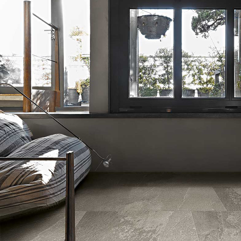 Natural Rectified Stone Effect Porcelain Stoneware 60x60 9mm Fossil Natural Stone - Florim