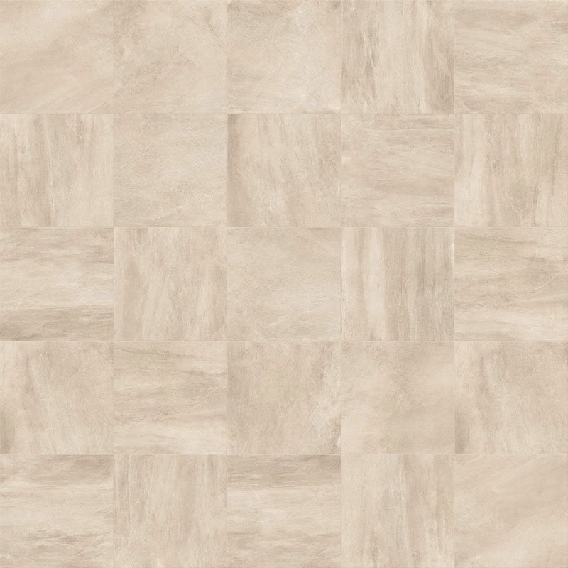 Natural Rectified Stone Effect Porcelain Stoneware 80x80 8.5mm Light Beige Concept Stone - Gardenia Orchidea