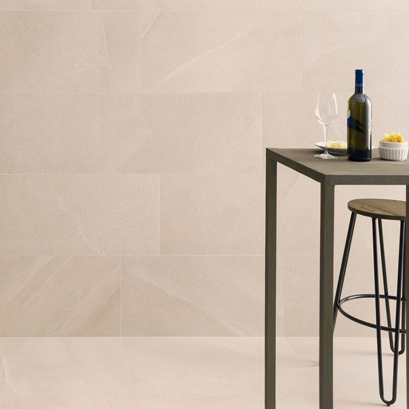 Gres Porcellanato Effetto Pietra Rettificato Naturale 80x80 8.5mm Cream Burlington Stone - Gardenia Orchidea