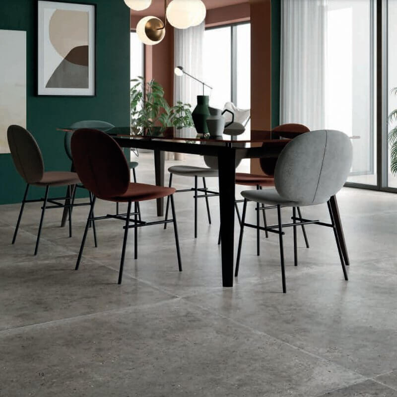 Gres Porcellanato Effetto Pietra Rettificato Naturale 80x80 8.5mm Fango Anima - Ariana