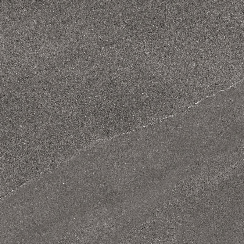 Natural Rectified Stone Effect Porcelain Stoneware 80x80 8.5mm Graphite Burlington Stone - Gardenia Orchidea
