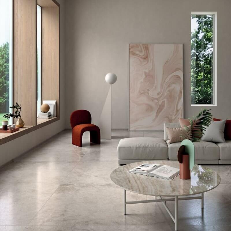 Gres Porcellanato Effetto Pietra Rettificato Naturale 90x90 8.5mm Sand Atlantis - ABK