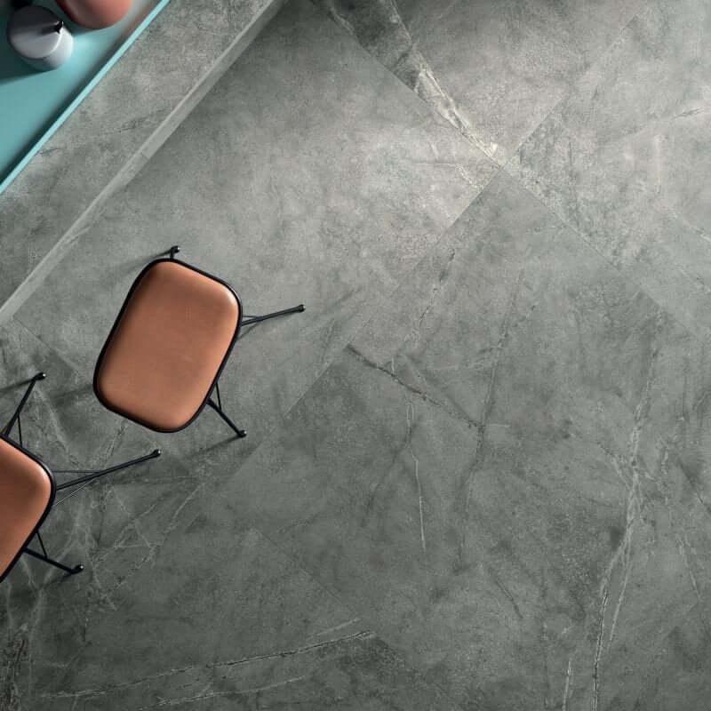 Gres Porcellanato Effetto Pietra Rettificato Naturale 90x90 8.5mm Smoke Atlantis - ABK