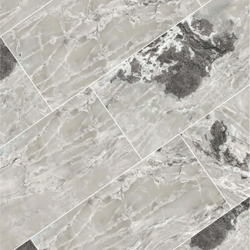 Gres Porcellanato Effetto Pietra Rettificato Satinato 60x60 9mm Silver Blend Onyx&More - Florim