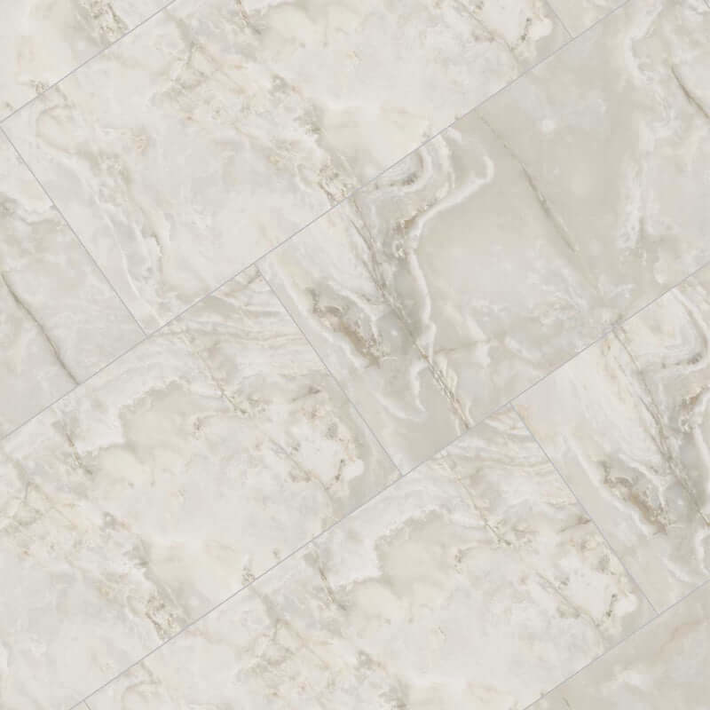 Gres Porcellanato Effetto Pietra Rettificato Satinato 60x60 9mm White Onyx Onyx&More - Florim