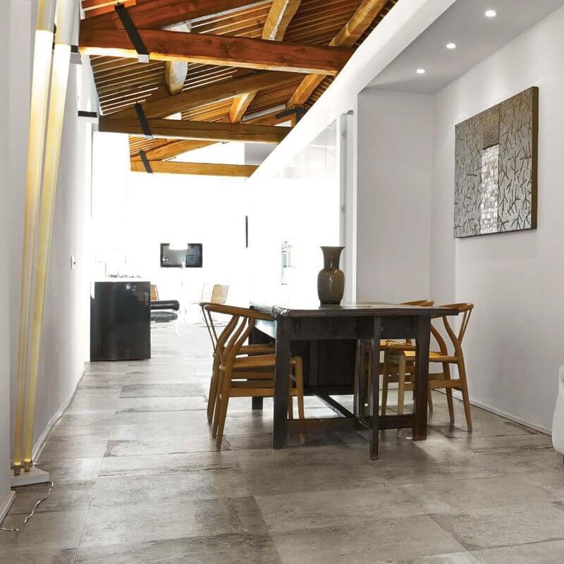 Gres Porcellanato Effetto Pietra Rettificato Smooth 60x120 6mm Grey La Roche - Florim