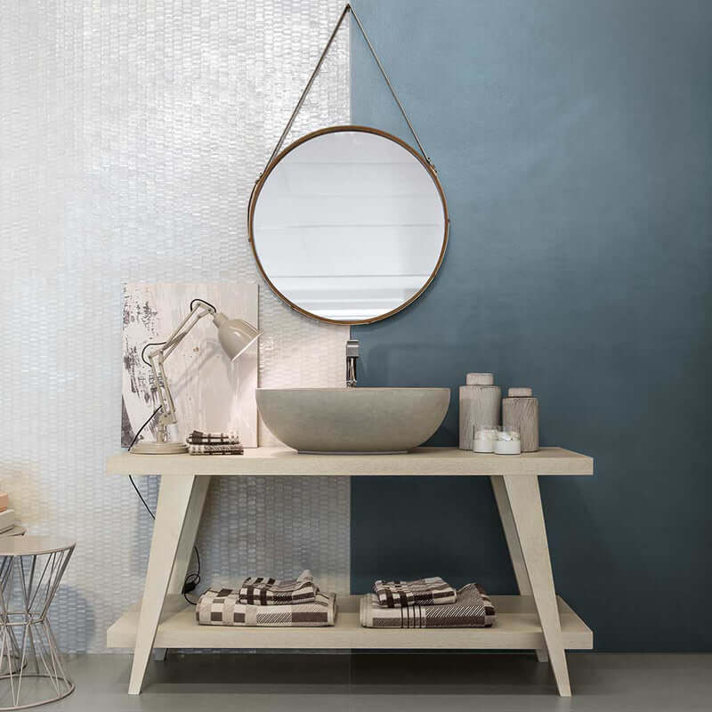 Gres Porcellanato Effetto Resina Rettificato Naturale 80x80 9mm Avio Neutra 6.0 - Florim