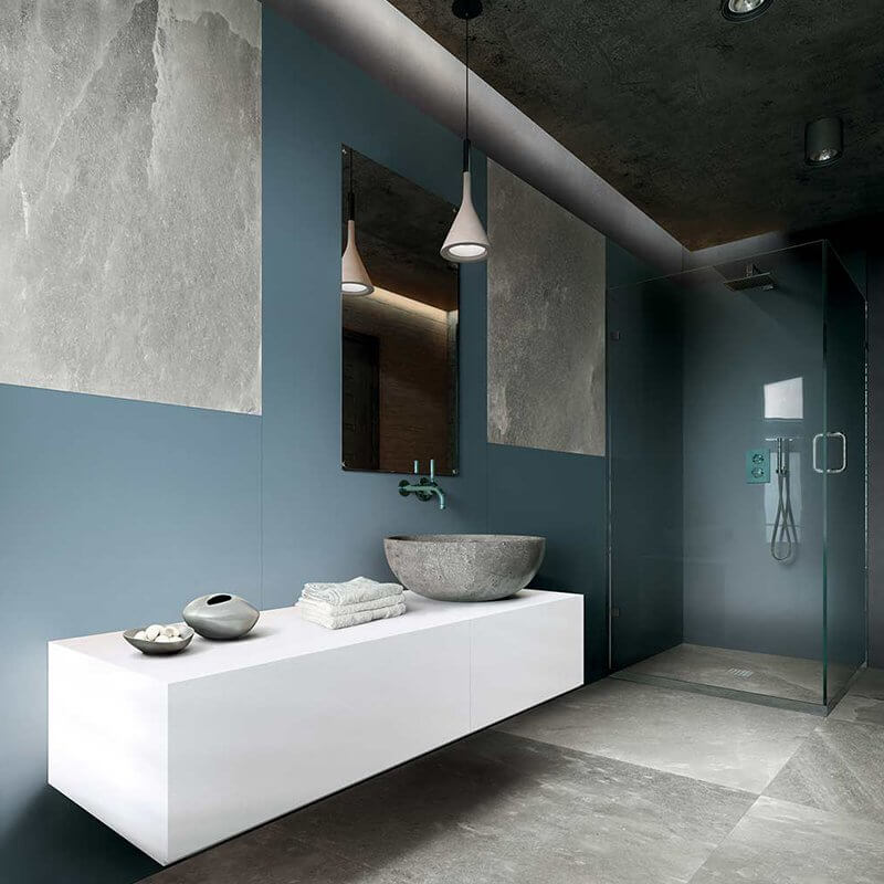 Gres Porcellanato Effetto Tinta unita Rettificato Naturale 120x120 6mm Skyline Crayons - Florim