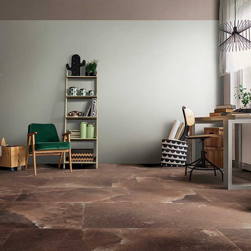 Gres Porcellanato Effetto Tinta unita Rettificato Naturale 60x120 6mm Grigio chiaro Crayons - Florim