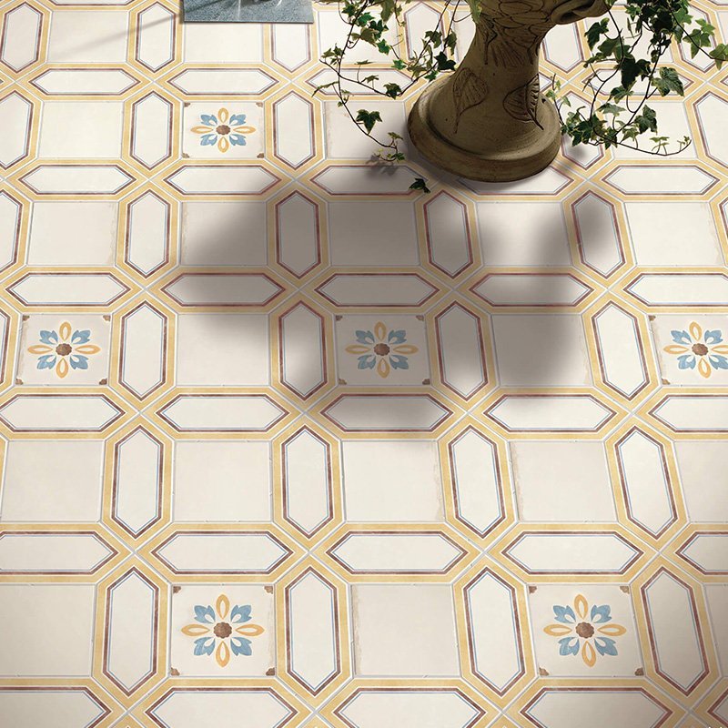 Natural Porcelain Stoneware 20x20 Cream Via Emilia - Cir Serenissima