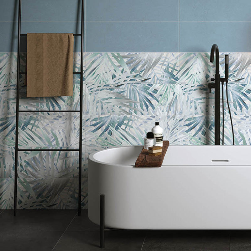 Ceramic Wall Tiles Cement Effect Non-Rectified Natural 25x75 9.5mm Materia Wall Indaco - Herberia