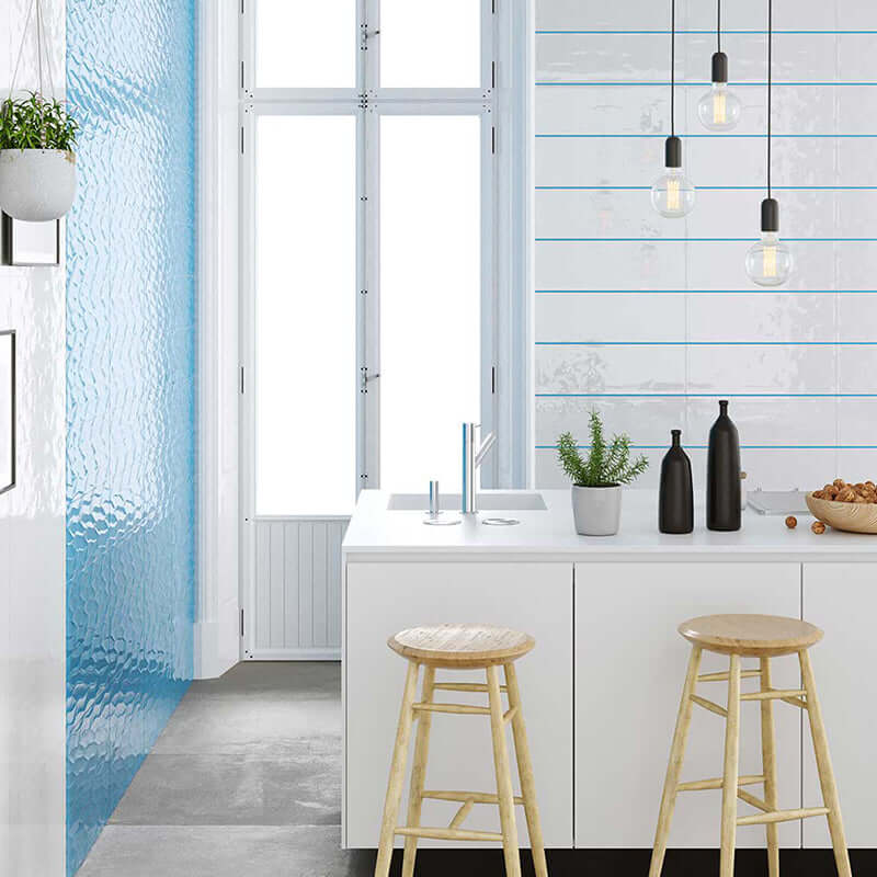 Rivestimento in Ceramica Effetto Tinta Unita Lucido 20x60 Paint Talco - Herberia