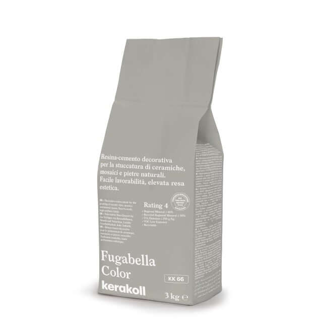 Fugabella Color KK 66 3 Kg by Kerakoll, decorative resin-cement for ceramics and natural stones.