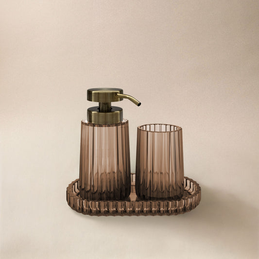 Set Accessori da Bagno Lido Amber Rosé - Cosmic