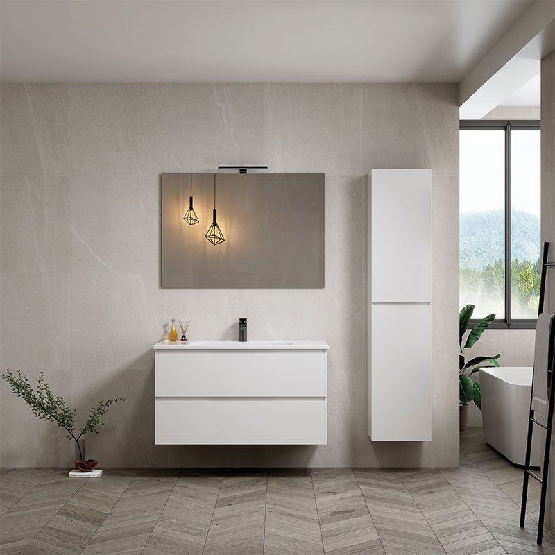 Base Portalavabo Lisbona 80 cm White - Spazio