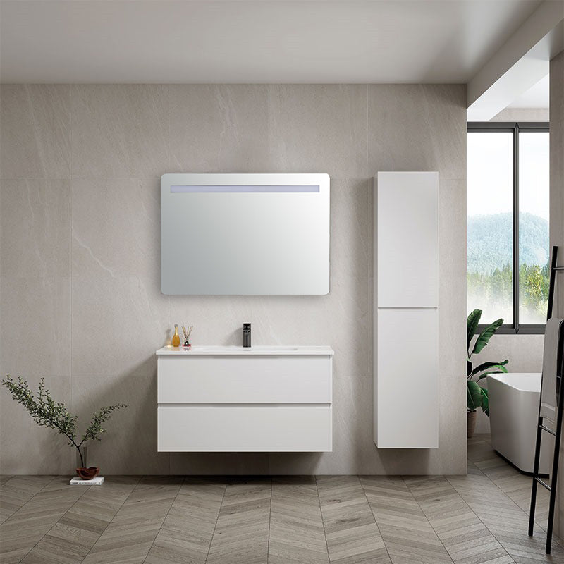 Mobile Bagno Lisbona 80 cm Specchio Led - Spazio