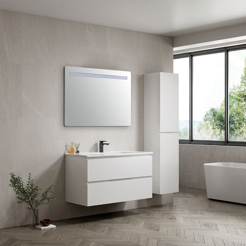 Mobile Bagno Lisbona 80 cm Specchio Led - Spazio