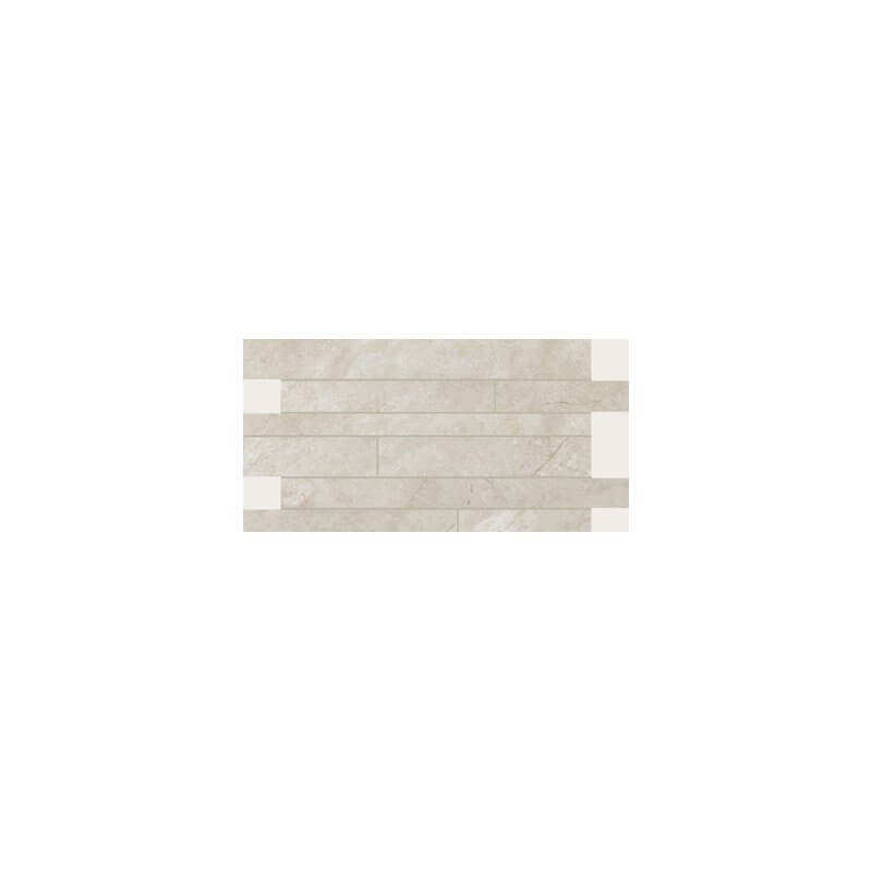 Listello in Gres Porcellanato Effetto Marmo Rettificato Smooth 30x60 9mm Marfil Stones & More 2.0 - Florim