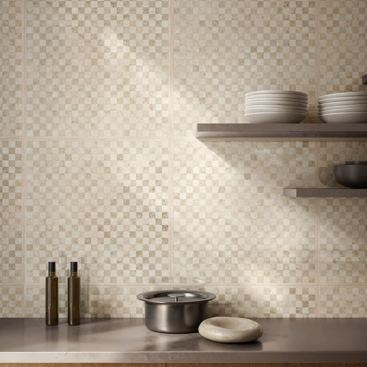 Gres Porcellanato Rettificato Kry Decoro Effetto Marmo 60X60 - Invictus cross Warm