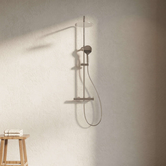 Colonna Doccia Meccanica con Doccino Cromo Lucido - Mirta