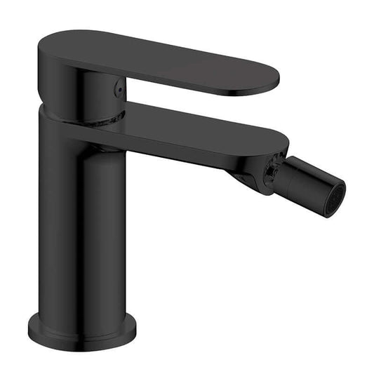 Miscelatore Bidet Con Piletta Click Clack Nero Satinato - Neptune