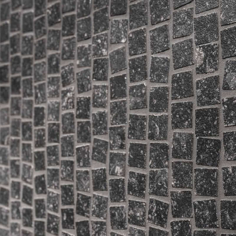 Mosaico in Gres Porcellanato Effetto Pietra Rettificato Lappato 32.5x32.5 8.5mm Age Stone Origini - Gardenia Orchidea