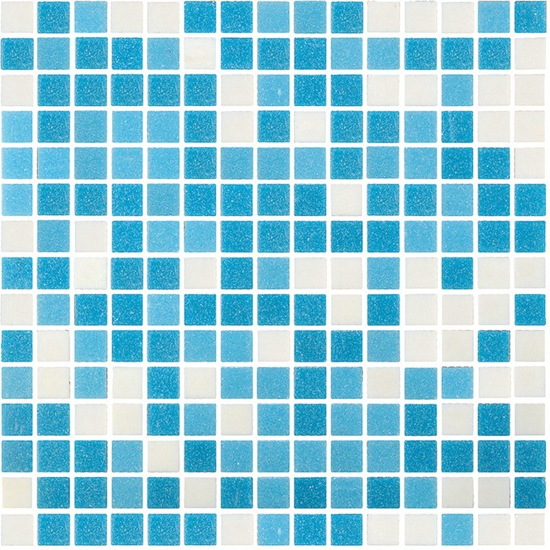 Mosaico in Pasta di Vetro 32.7x32.7 Cielo Mix Lucido - MedaHome