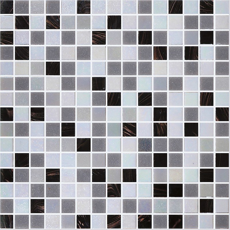 Mosaico in Pasta di Vetro 32.7x32.7 Multicolor Miscela Dinamica Lucido - MedaHome