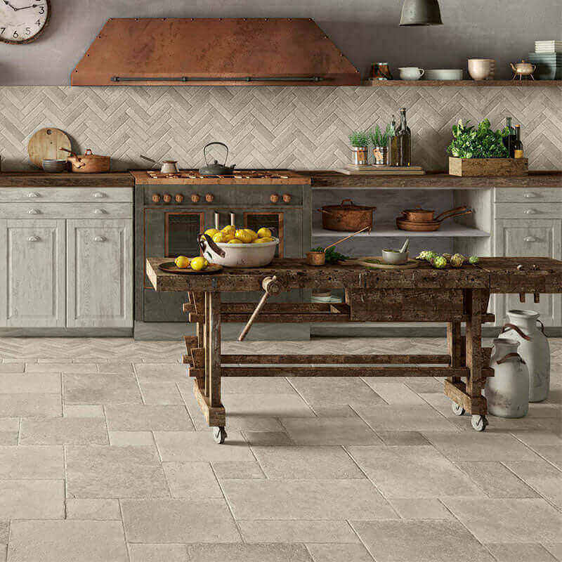 Gres Porcellanato Effetto Pietra 20x40 Grigio Pietra di Ostuni - Cerdomus