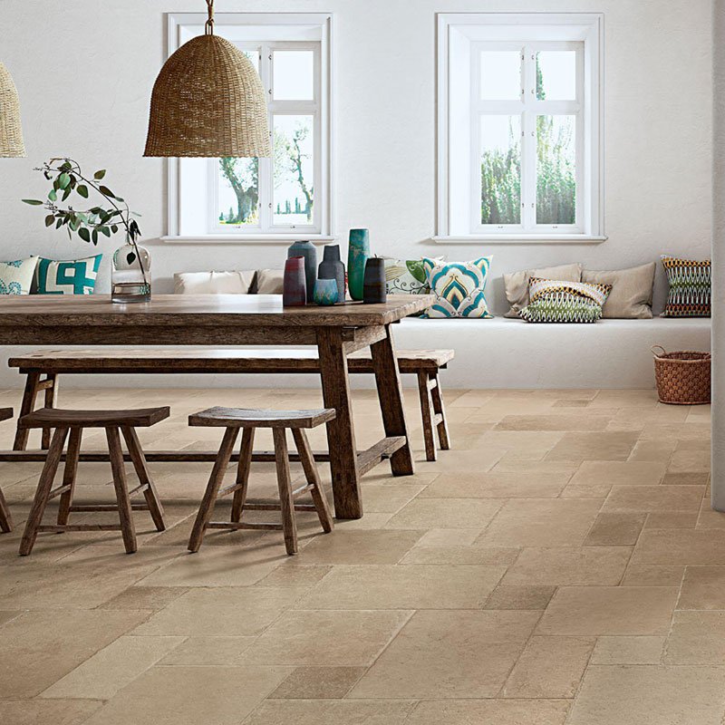 Gres Porcellanato Effetto Pietra 60x60 Sabbia Pietra di Ostuni - Cerdomus