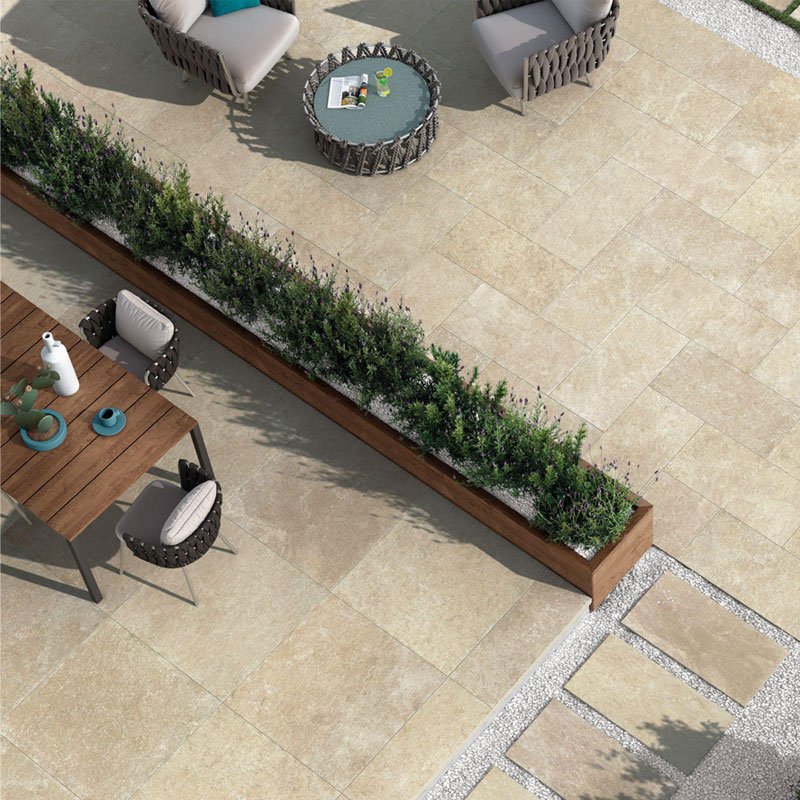 Gres Porcellanato Effetto Pietra Grip 20x40 Sabbia Pietra di Ostuni - Cerdomus