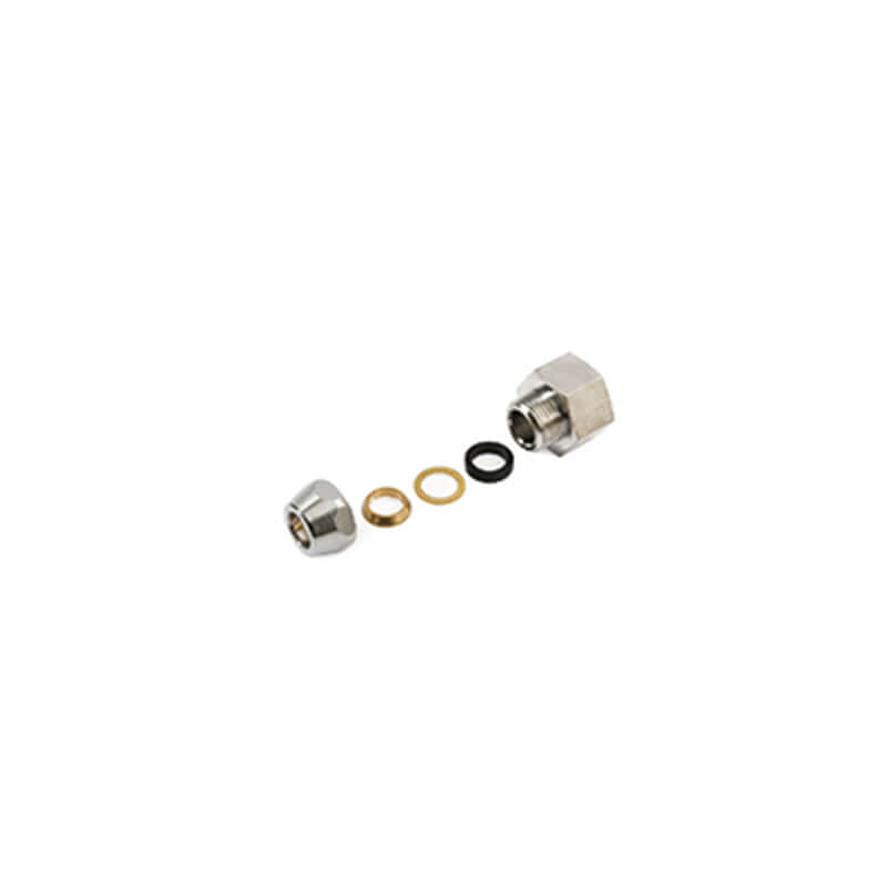 Raccordo Dritto Femmina Cromato 1400 Sobek diam.1/2"x 3/8" - General Fittings
