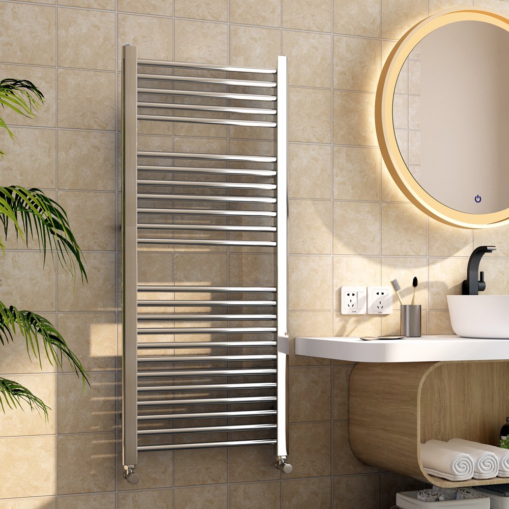 Radiatore Scaldasalviette Dritto Cromo 1230x500 - Spazio (25692196)