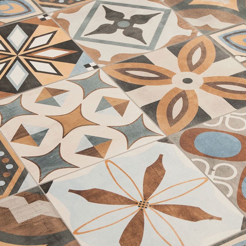 Rivestimento in Ceramica Effetto Decoro 20x20 Color Mix Patchwork - Ceramica Sant'Agostino