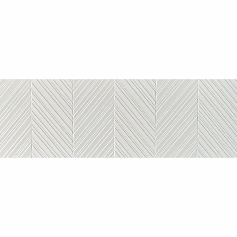 Rivestimento in Ceramica Effetto Decoro Naturale 30x90 Bianco Look Glaciar - Cifre
