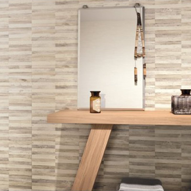 Rivestimento in Ceramica Effetto Pietra Naturale 26x60.5 3D Raphia Fiber - Naxos