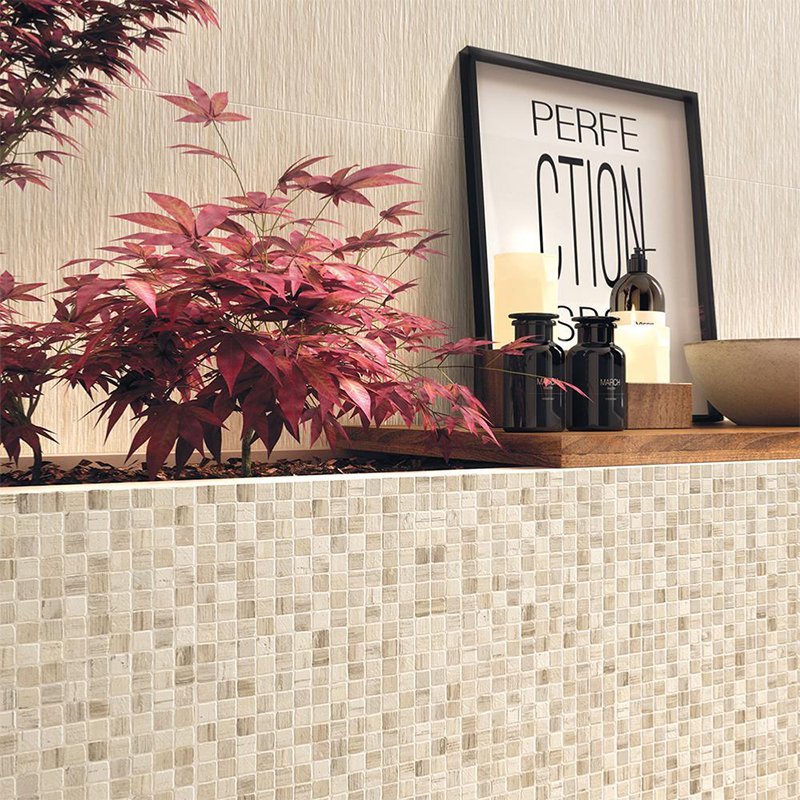 Rivestimento in Ceramica Effetto Pietra Naturale 26x60.5 Spaccatella Raphia Fiber - Naxos