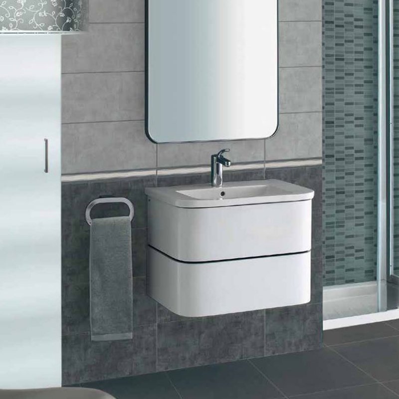 Rivestimento in Ceramica Effetto Resina Soft 20x50 Grigio Soft - Herberia